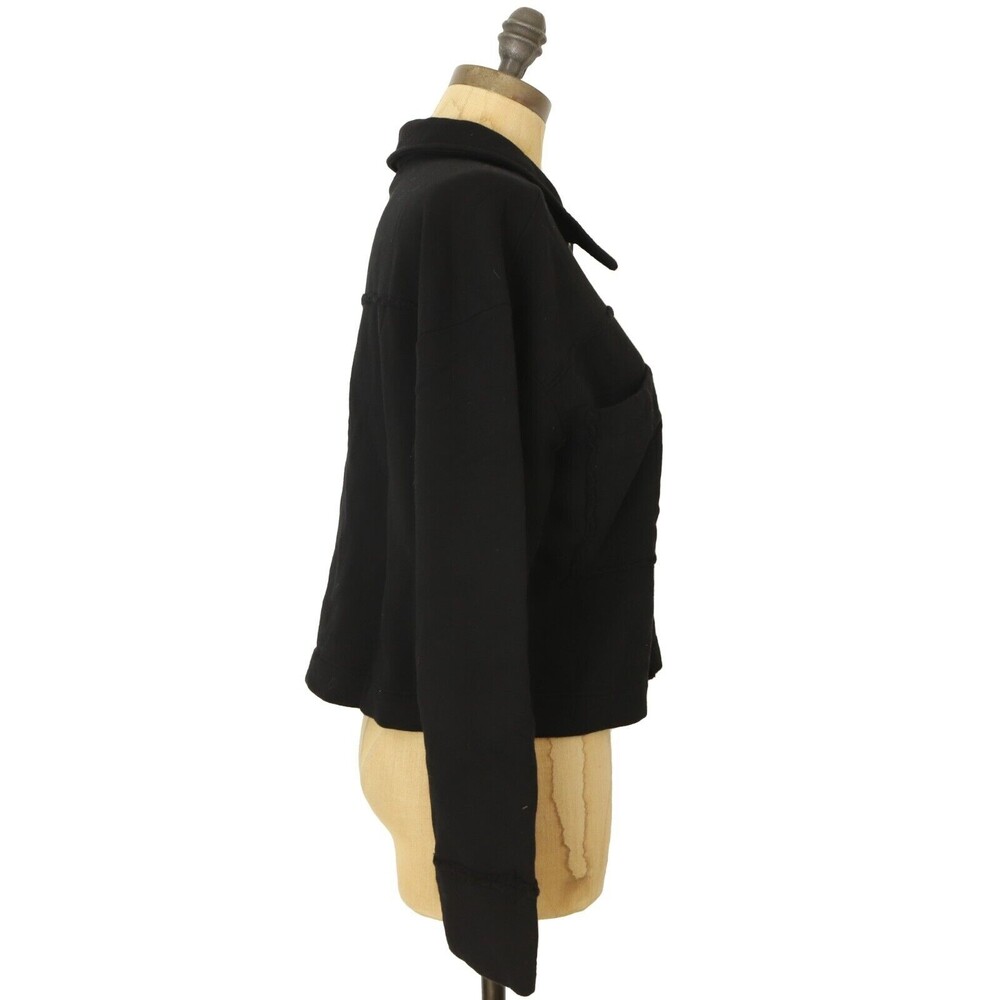 T. la Anthropologie $188 Black Eamon Shacket Shirt Jacket Size XS Black NEW B78 - Picture 3 of 6